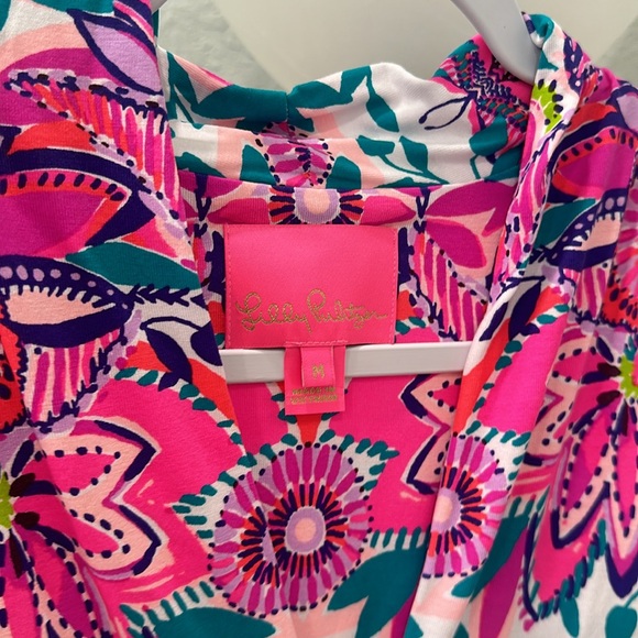 NWOT Lilly Pulitzer Adriann flutter sleeve maxi dress. Size Medium. Never worn. - Picture 2 of 4